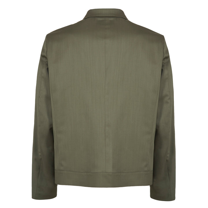 Blazer Guillaume verde in fresco di lana