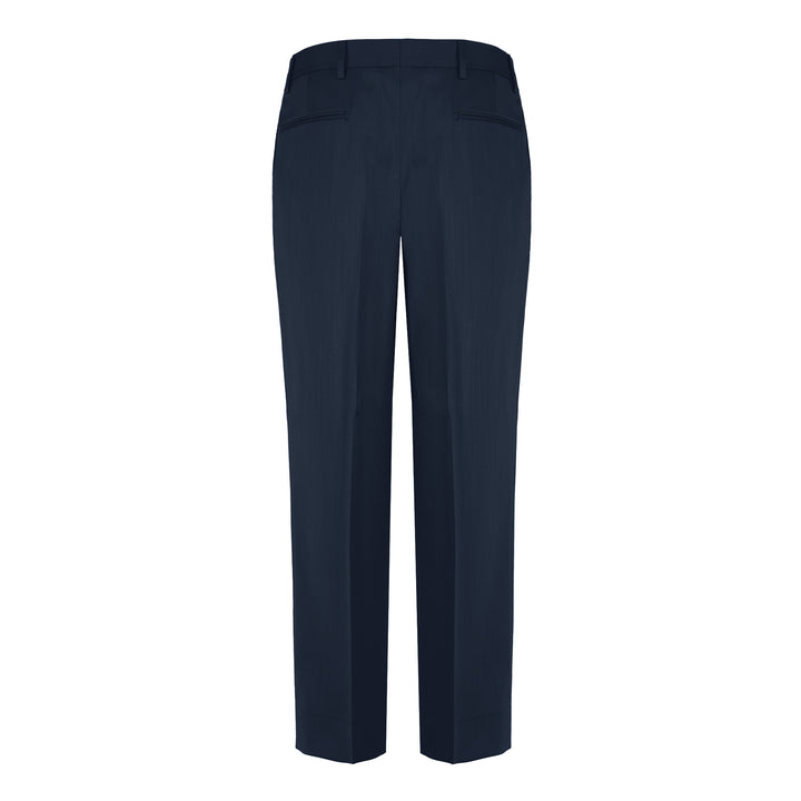 Pantalone Matteo blu scuro in fresco di lana