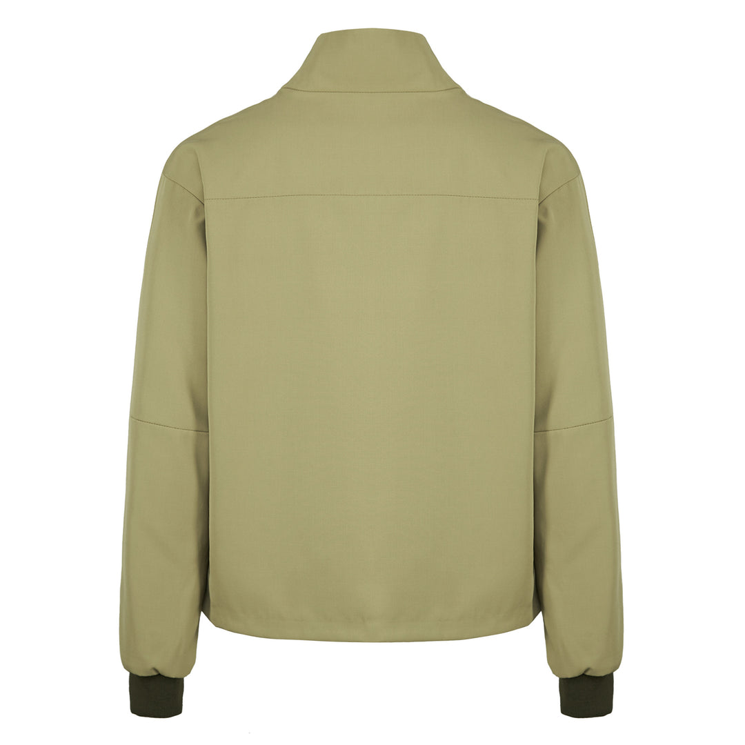 Giacca Bert verde in lana tecnica