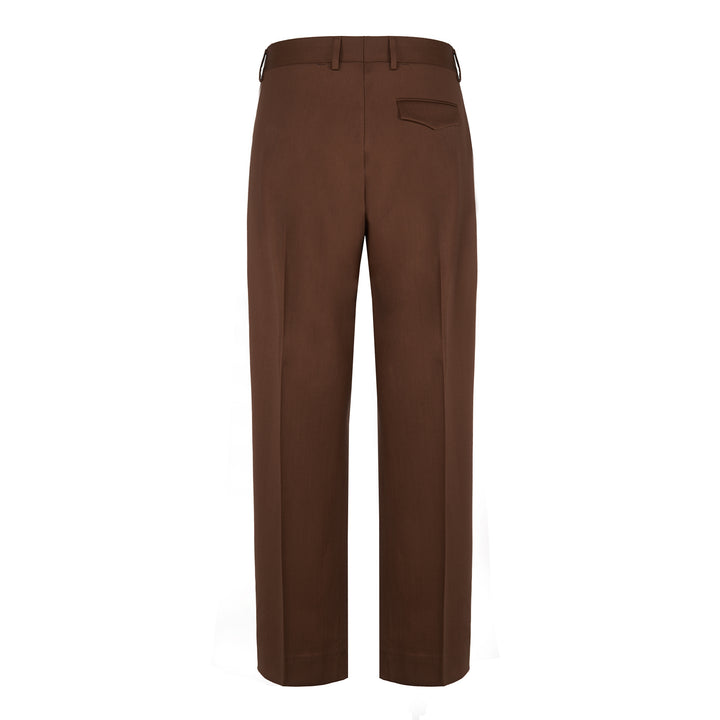 Pantalone Vincent marron in will di lana