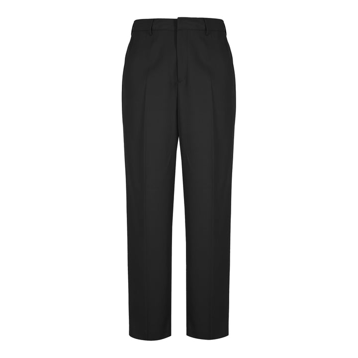 Pantalone Alain nero in twill di lana