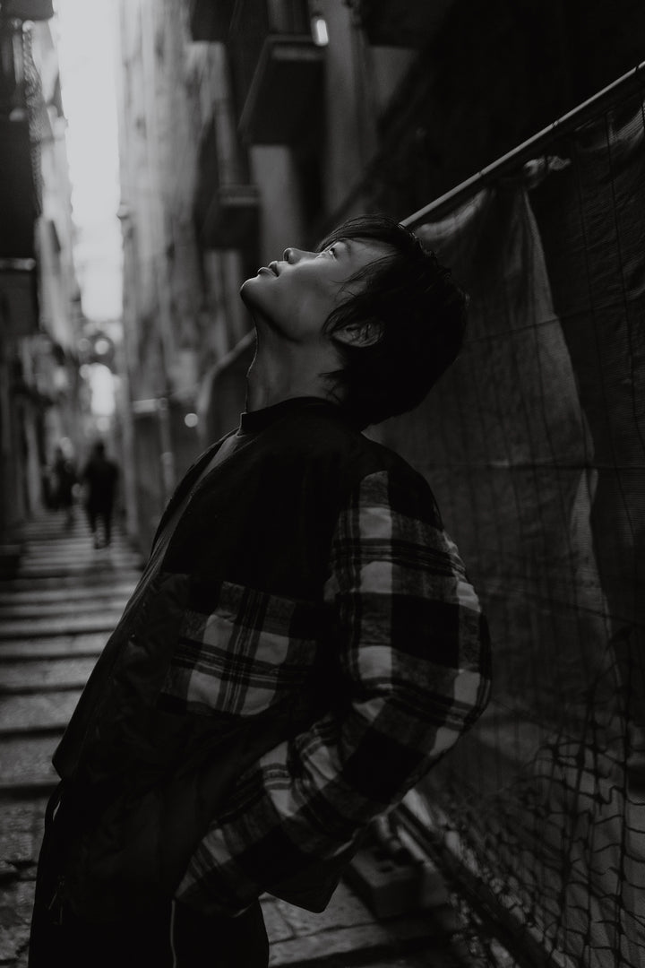 Puffer jacket Meier Patchwork multicolor red base