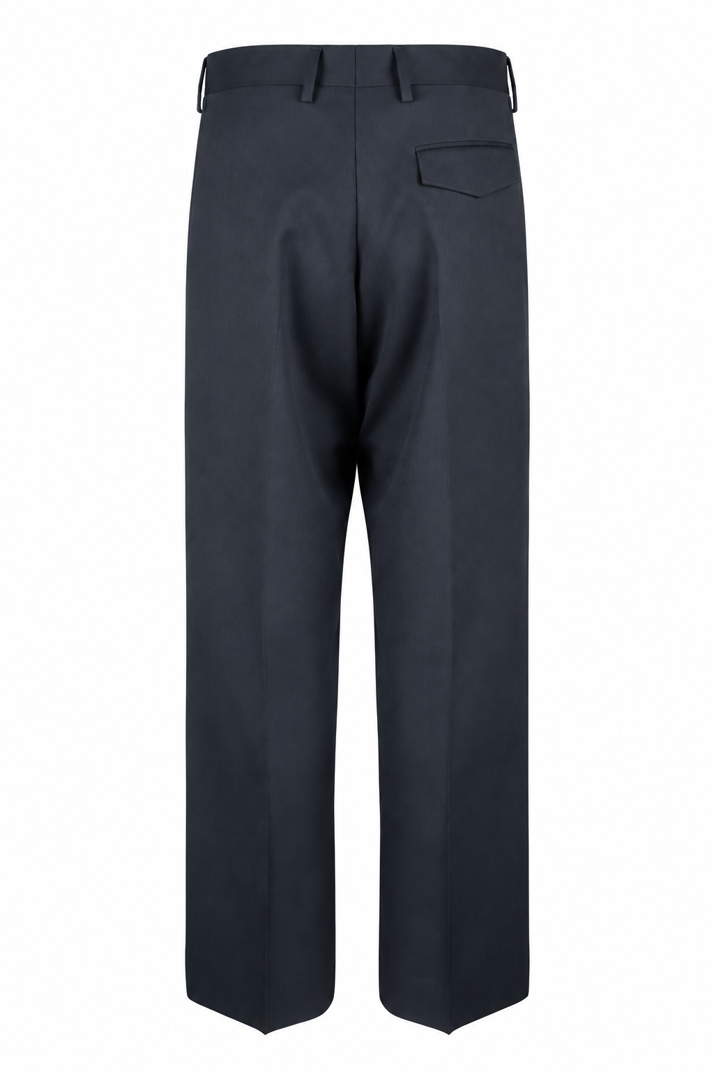 Pantalone Vincent blu in lana piquè